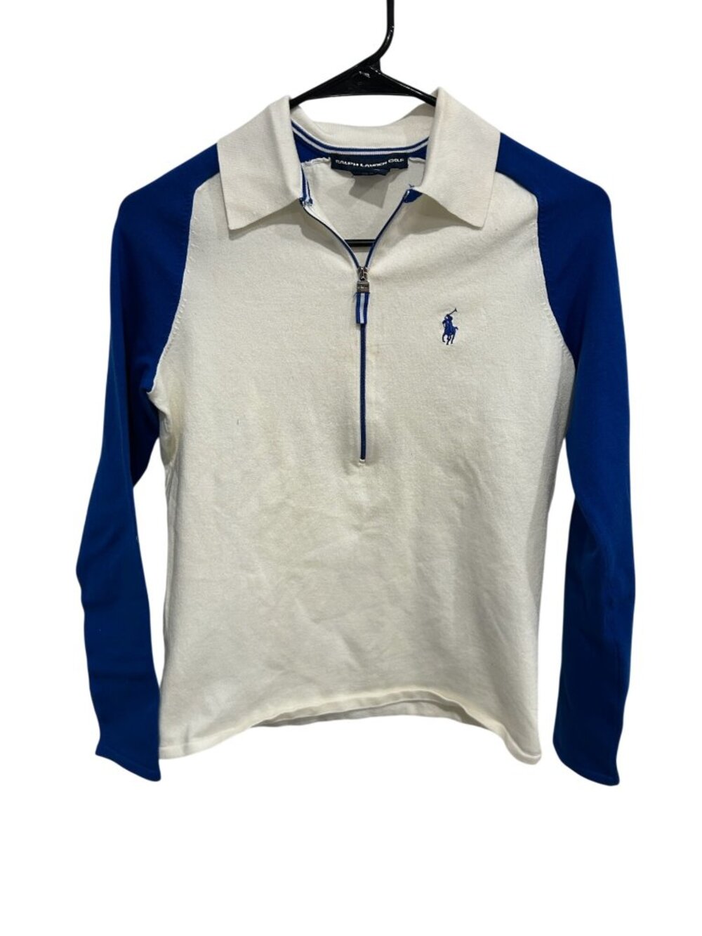 Ralph Lauren Golf Small Quarter Zip Color Block Pullover Polo Athleisure Preppy